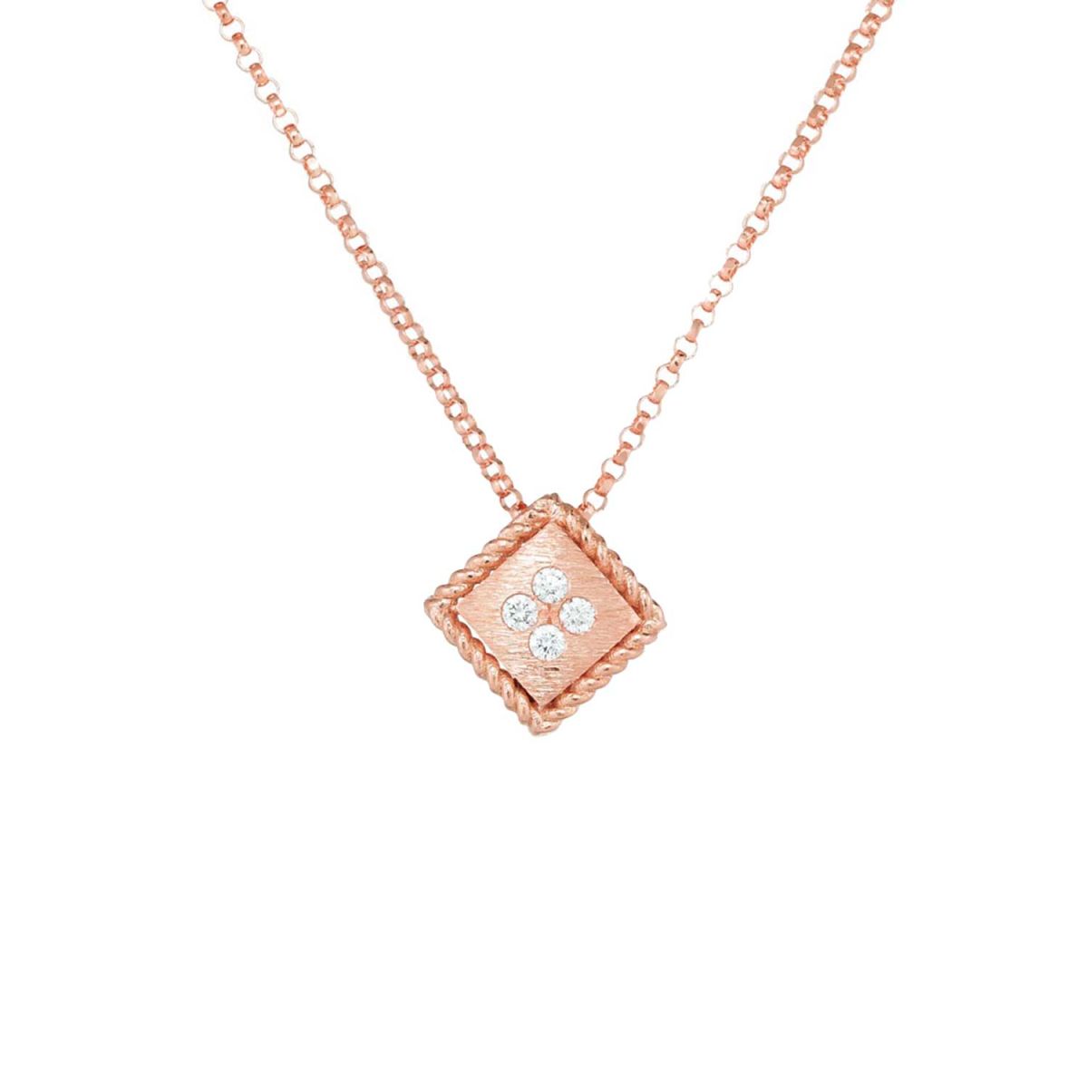 Roberto coin rose gold necklace discount