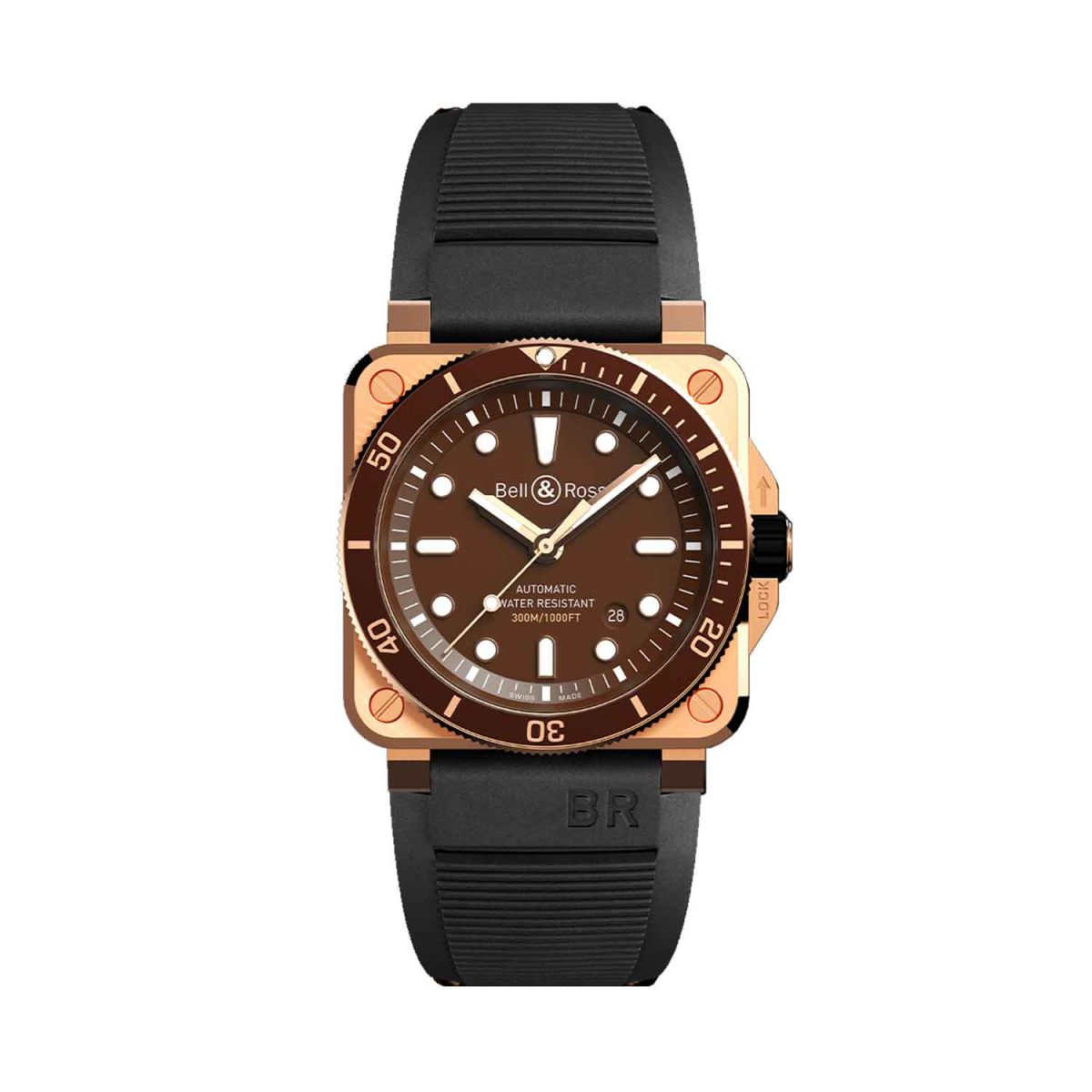 BELL ROSS BR 03 92 DIVER BROWN BRONZE WATCH