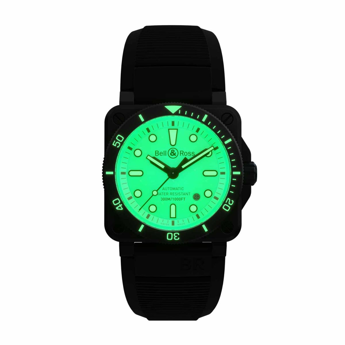 BELL ROSS WATCH BR 03 92 DIVER FULL LUM L.E