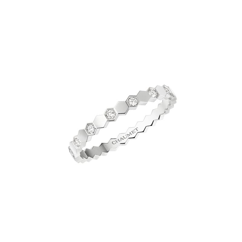 CHAUMET ANILLO DE ORO BLANCO CON DIAMANTES BEE DE CHAUMET