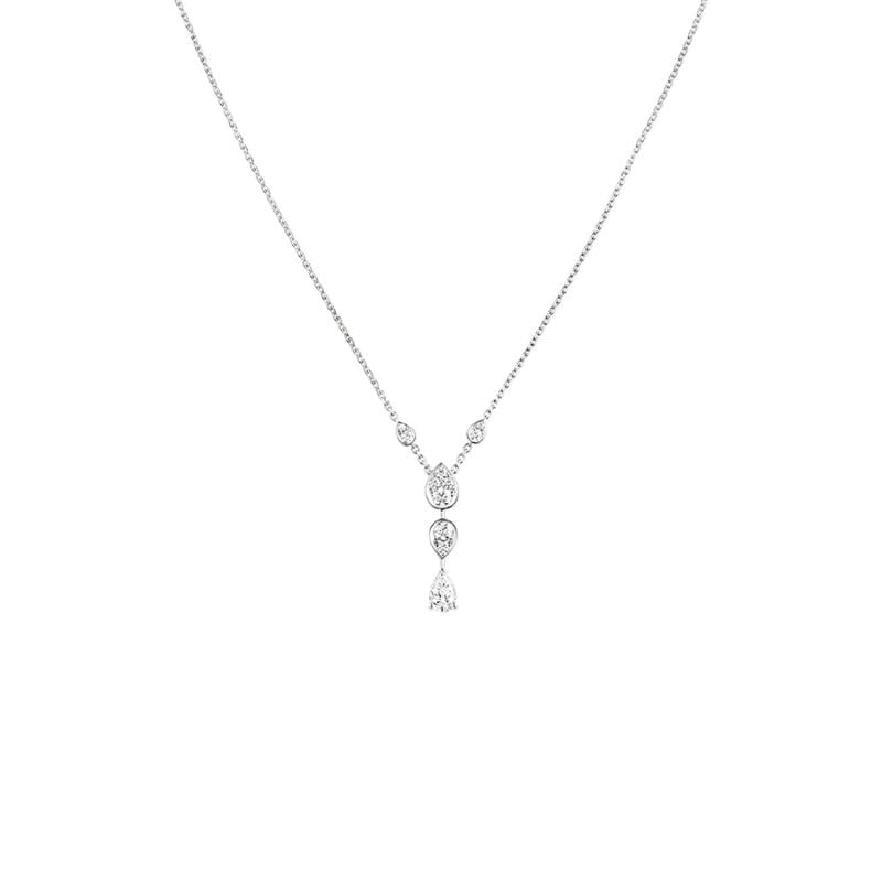 CHAUMET WHITE GOLD NECKLACE WITH DIAMONDS JOSÉPHINE