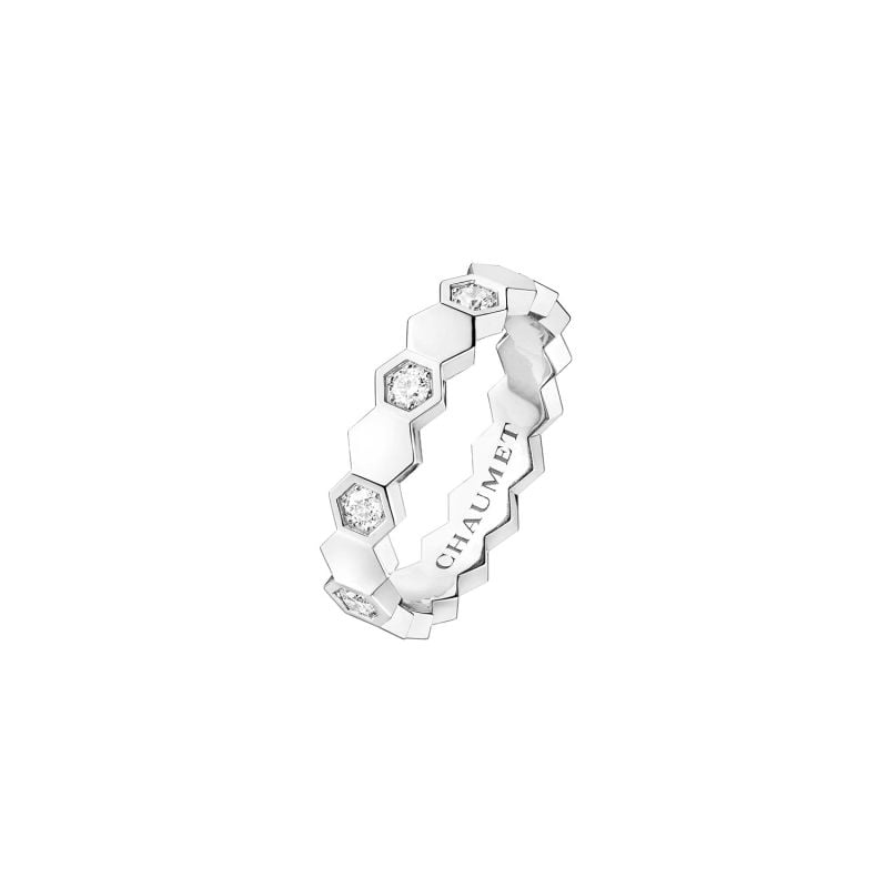 CHAUMET ANILLO DE ORO BLANCO CON DIAMANTES BEE DE CHAUMET