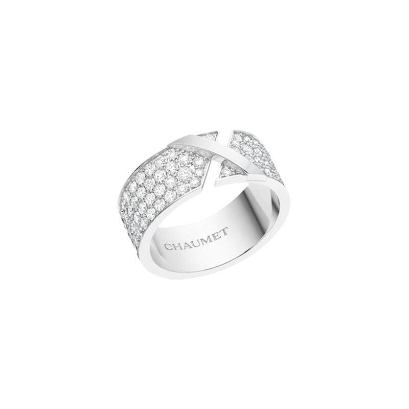 CHAUMET ANILLO EN ORO BLANCO CON DIAMANTES LIENS EVIDENCE