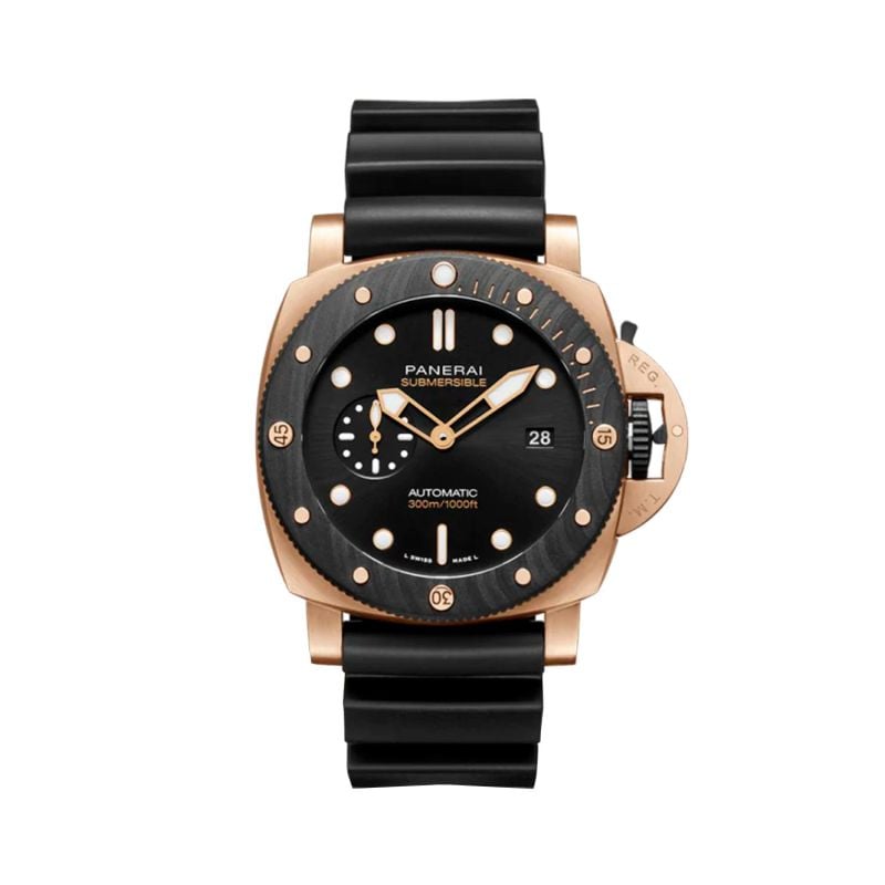 PANERAI SUBMERSIBLE QUARANTAQUATTRO 3 DAYS GOLDTECH OROCARBO CAL