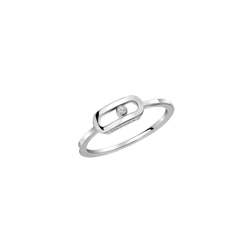MESSIKA ANILLO DE ORO BLANCO CON UN DIAMANTE MOVE UNO