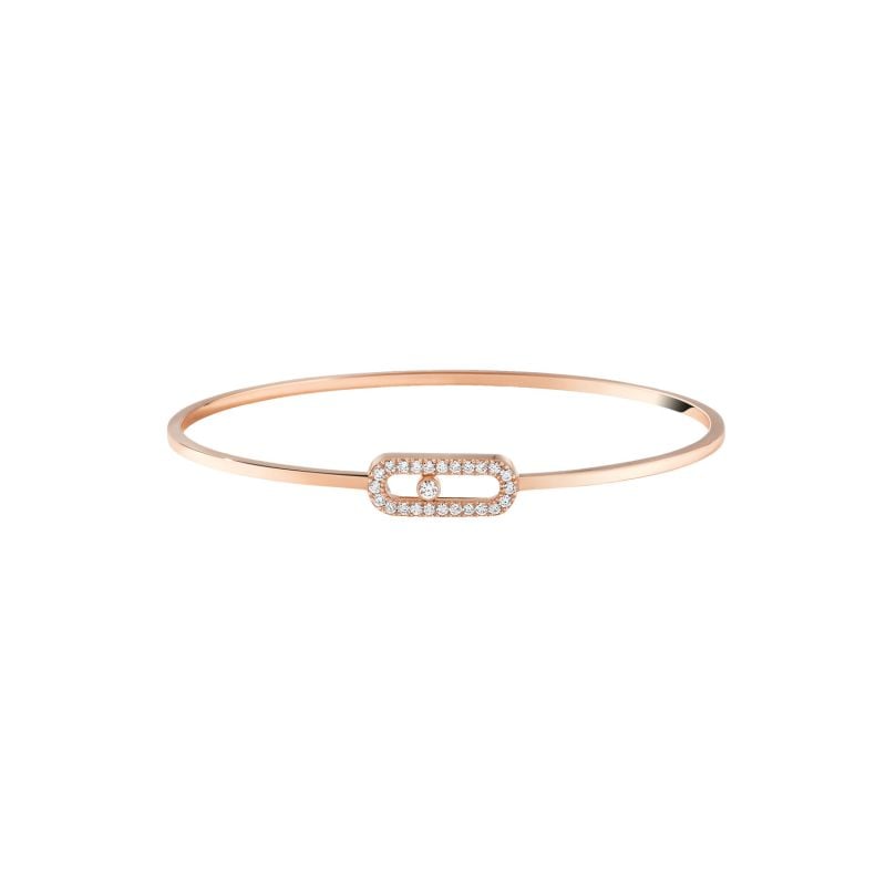 MESSIKA PULSERA DE ORO ROSA CON DIAMANTES MOVE UNO