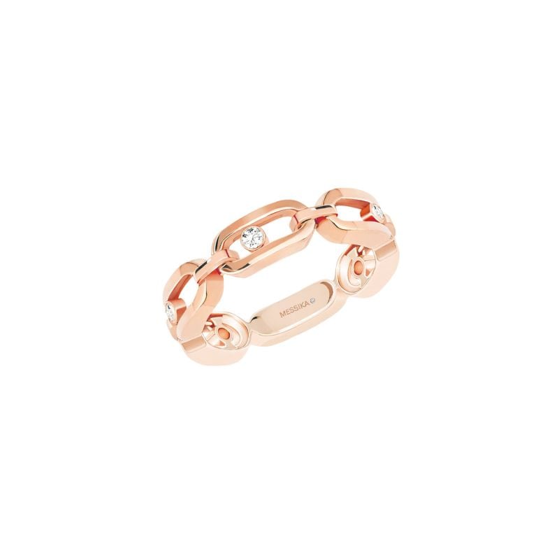 MESSIKA ROSE GOLD RING WITH DIAMONDS MOVE UNO MULTI