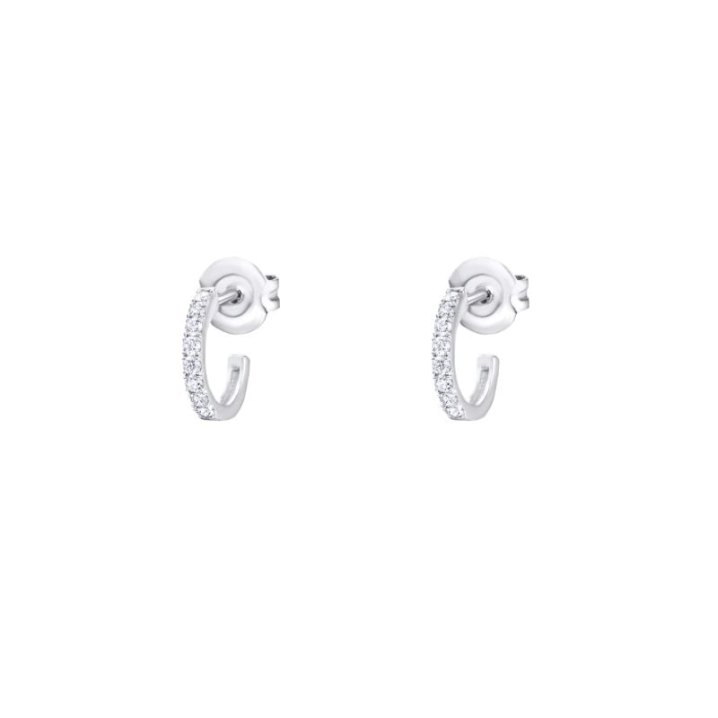 QUERA PENDIENTES DE ORO BLANCO Y DIAMANTES