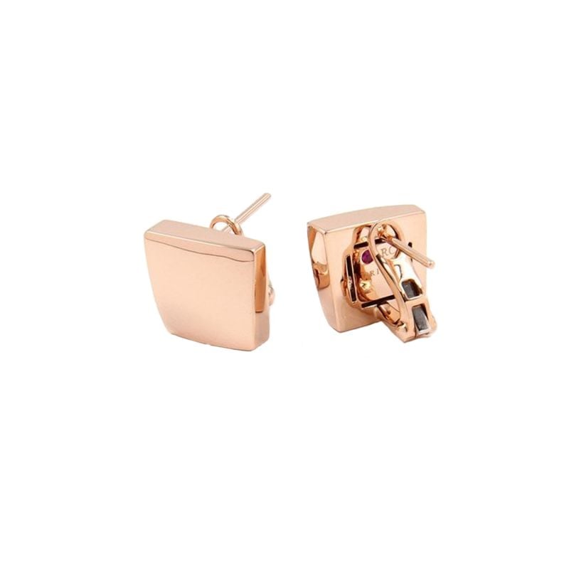 ROBERTO COIN ROSE GOLD EARRINGS SAUVAGE PRIVE