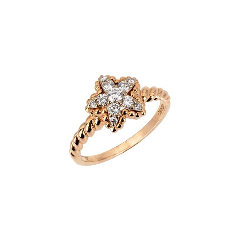 LEO PIZZO ANILLO EN ORO ROSA Y ORO BLANCO CON DIAMANTES