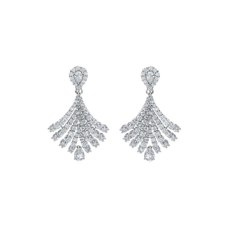 LEOPIZZO PENDIENTES EN ORO BLANCO CON DIAMANTES DIVA