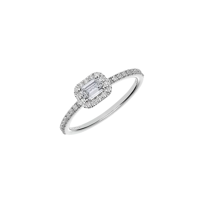 LEO PIZZO ANILLO DE ORO BLANCO CON DIAMANTES BLANCOS