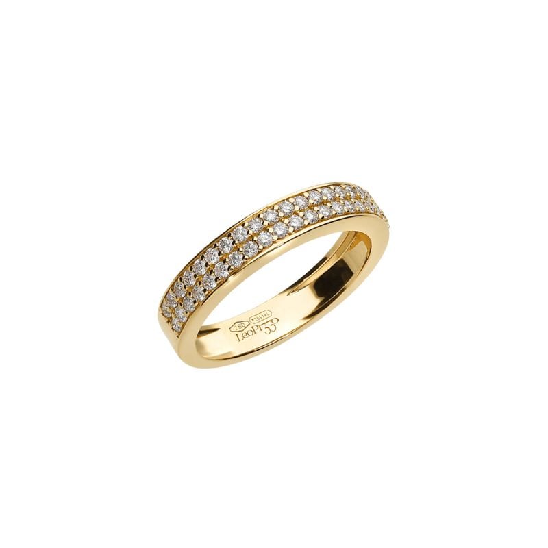 LEO PIZZO ANILLO EN ORO AMARILLO CON DIAMANTES BLANCOS