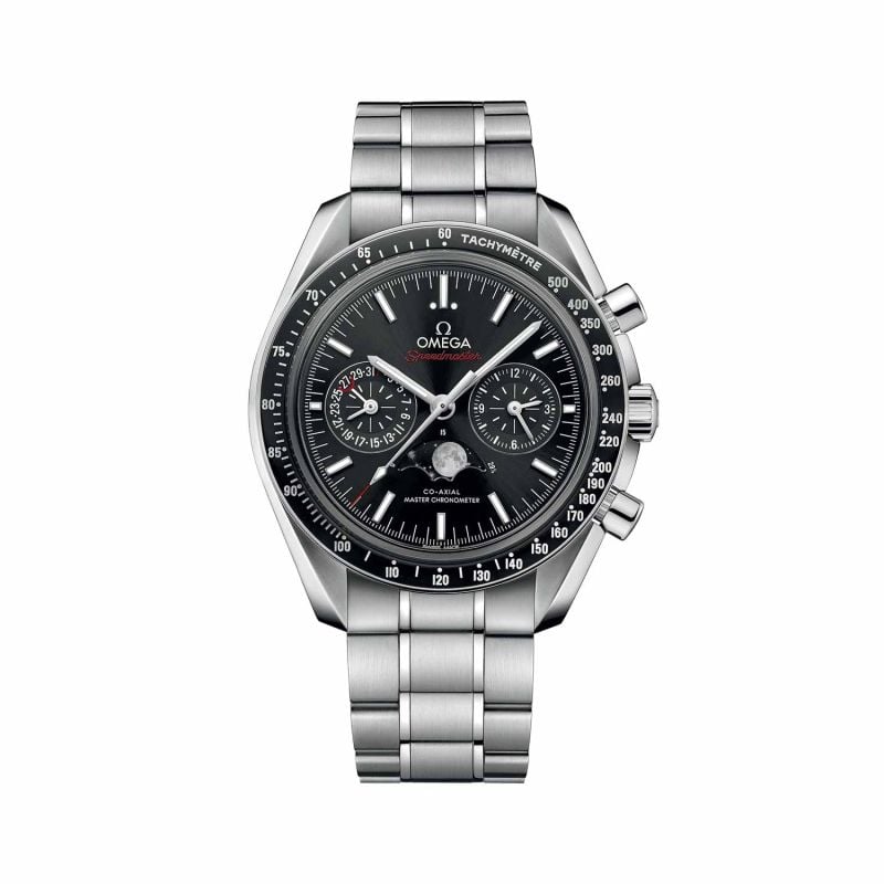 OMEGA SPEEDMASTER MOONWATCH CO-AXIAL MASTER CHRONOMETER MOONPHASE CHRONO WATCH