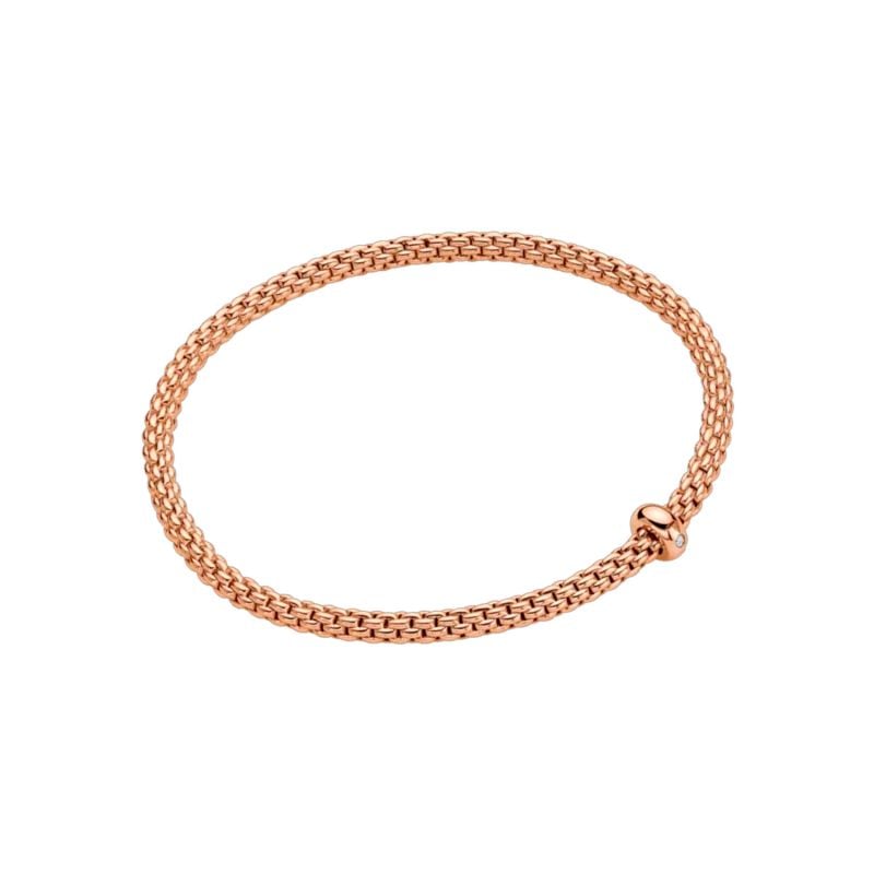 FOPE BRAÇALET EN OR ROSA AMB UN DIAMANT BLANC PRIMA