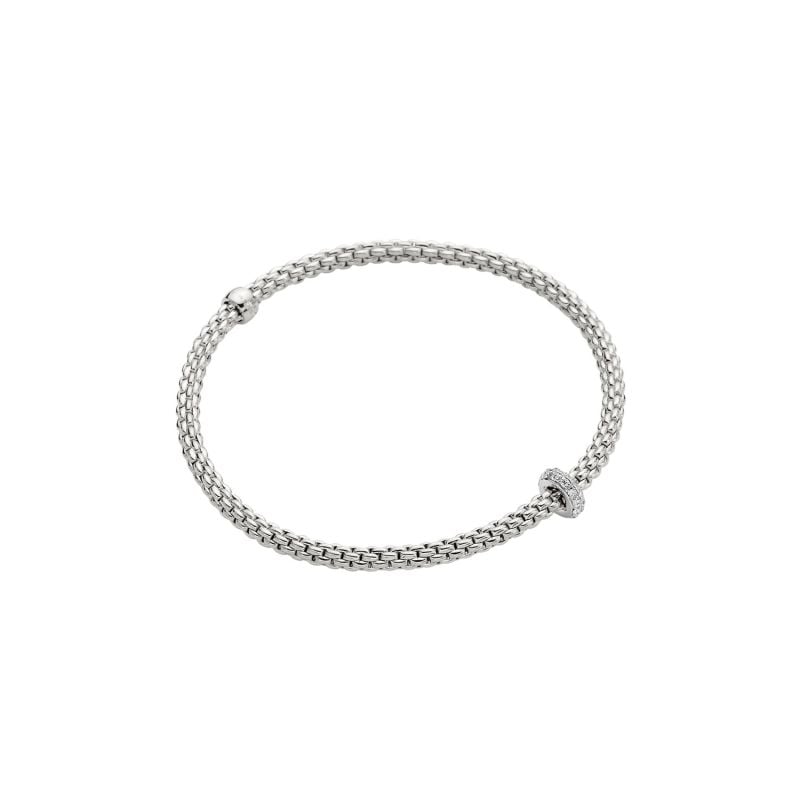 FOPE BRAÇALET D'OR BLANC AMB DIAMANTS BLANCS PRIMA