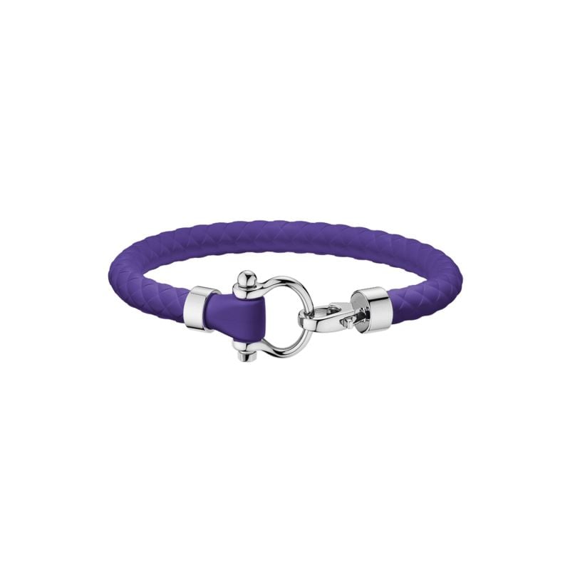 OMEGA PULSERA DE ACERO Y CAUCHO MORADO SAILING