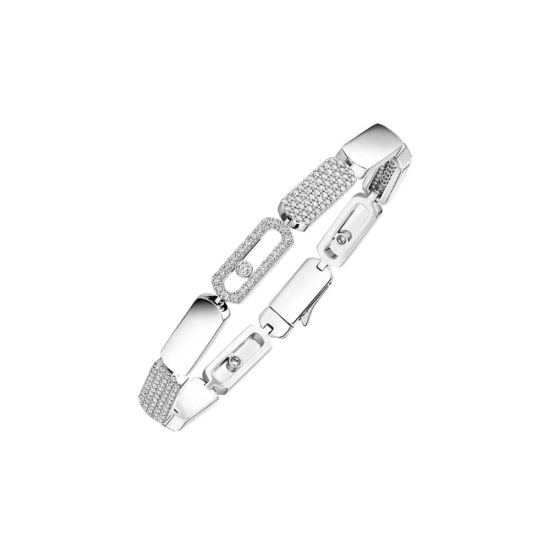 MESSIKA PULSERA DE ORO BLANCO CON DIAMANTES BLANCOS IMPERIAL MOVE SM
