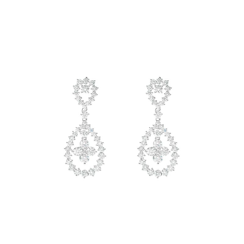 LEO PIZZO PENDIENTES DE ORO BLANCO CON DIAMANTES