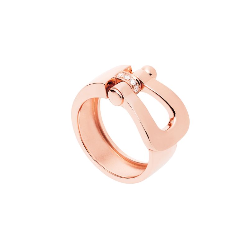 FRED ROSE GOLD RING WITH DIAMONDS FORCE 10