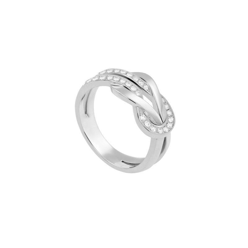 FRED WHITE GOLD RING WITH DIAMONDS CHANCE INFINIE