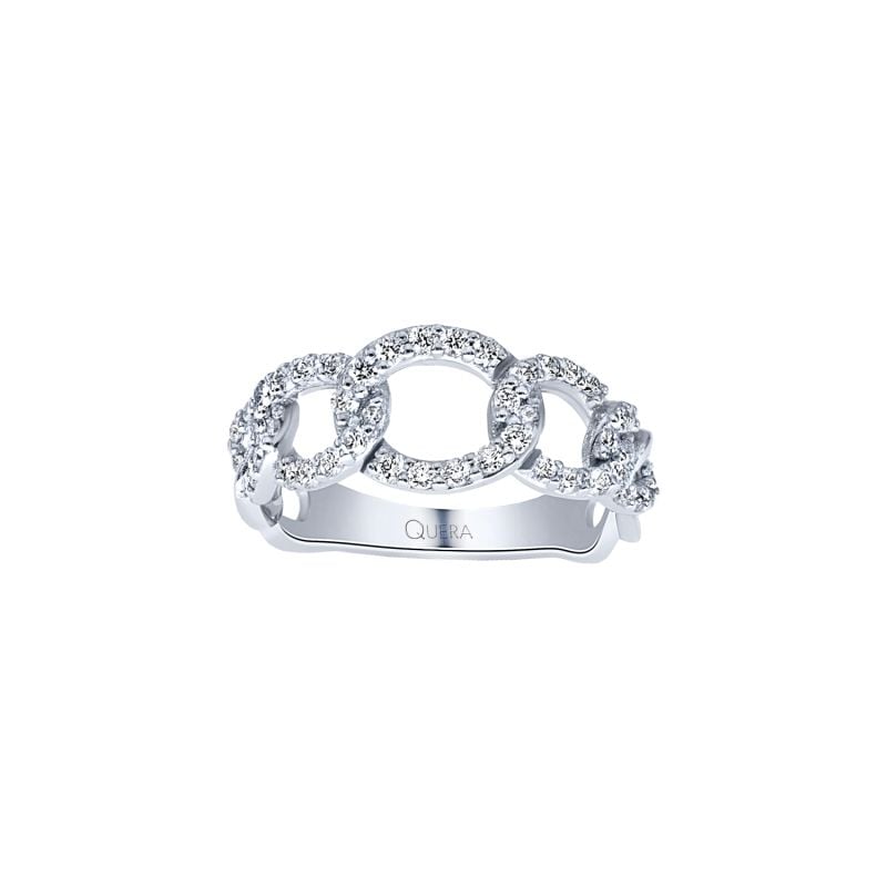 QUERA WHITE GOLD RING WITH DIAMONDS