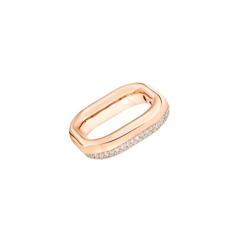 CERVERA BARCELONA ANILLO DE ORO ROSA CON DIAMANTES BLANCOS BIANCA