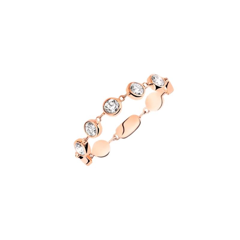MESSIKA ANILLO DE ORO ROSA CON DIAMANTES BLANCOS D-VIBES PM