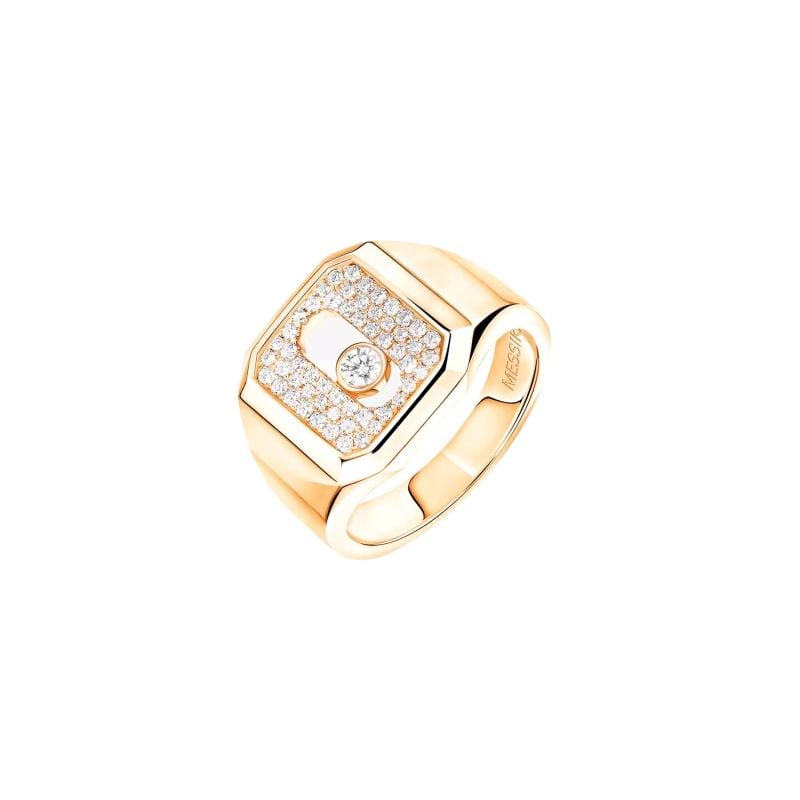 MESSIKA SELLO DE ORO AMARILLO CON DIAMANTES BLANCOS MOVE PAVÉ