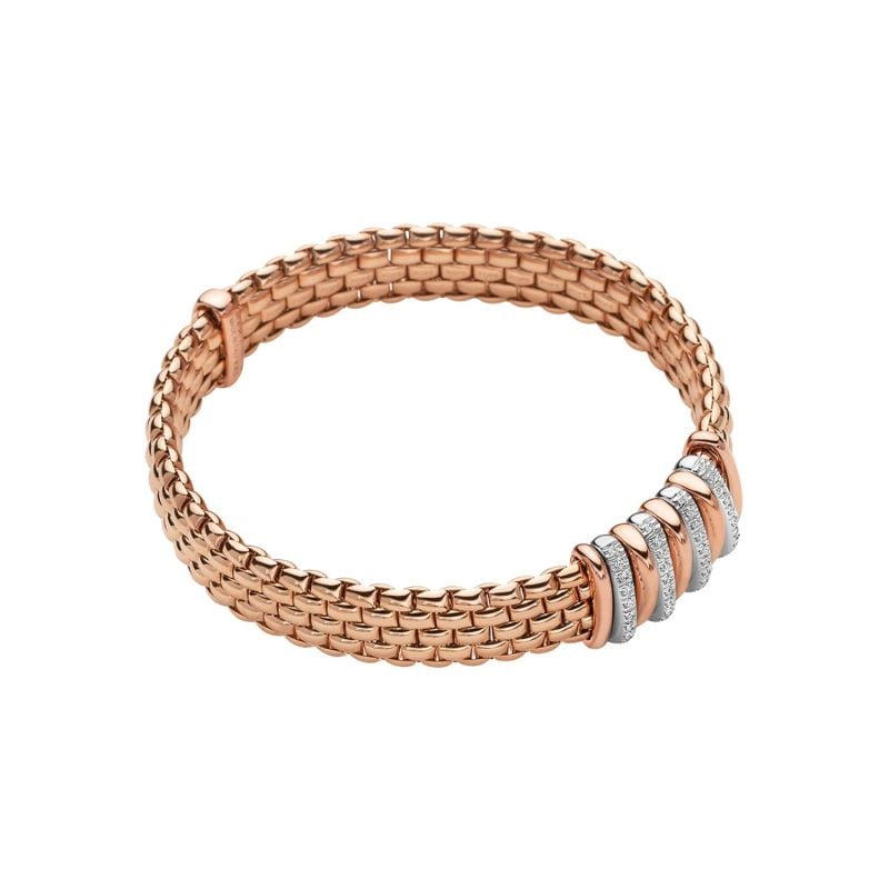 FOPE BRAÇALET D'OR ROSA AMB DIAMANTS PANORAMA