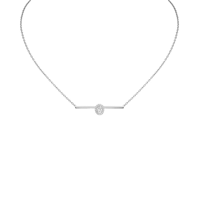 MESSIKA COLLAR DE ORO BLANCO CON DIAMANTES GLAMAZONE 
