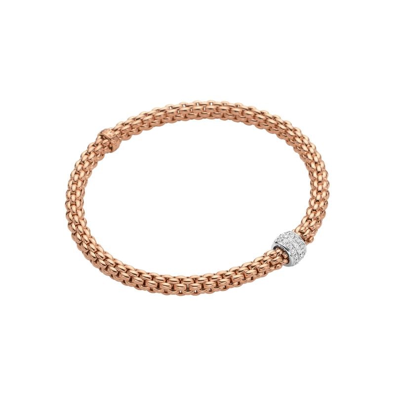 FOPE BRAÇALET D'OR ROSA AMB DIAMANTS PAVE SOLO