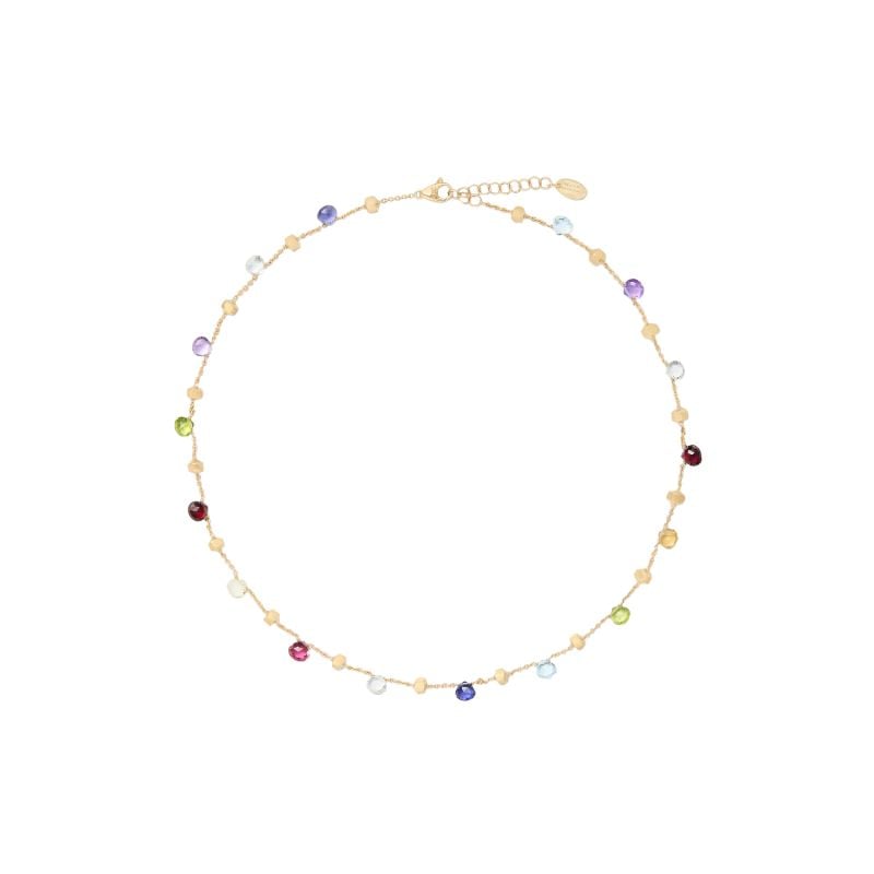 MARCO BICEGO COLLAR EN ORO AMARILLO CON PIEDRAS PRECIOSAS PARADISE 