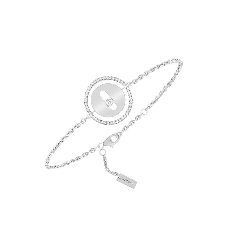 MESSIKA PULSERA DE ORO BLANCO CON DIAMANTES BLANCOS LUCKY MOVE