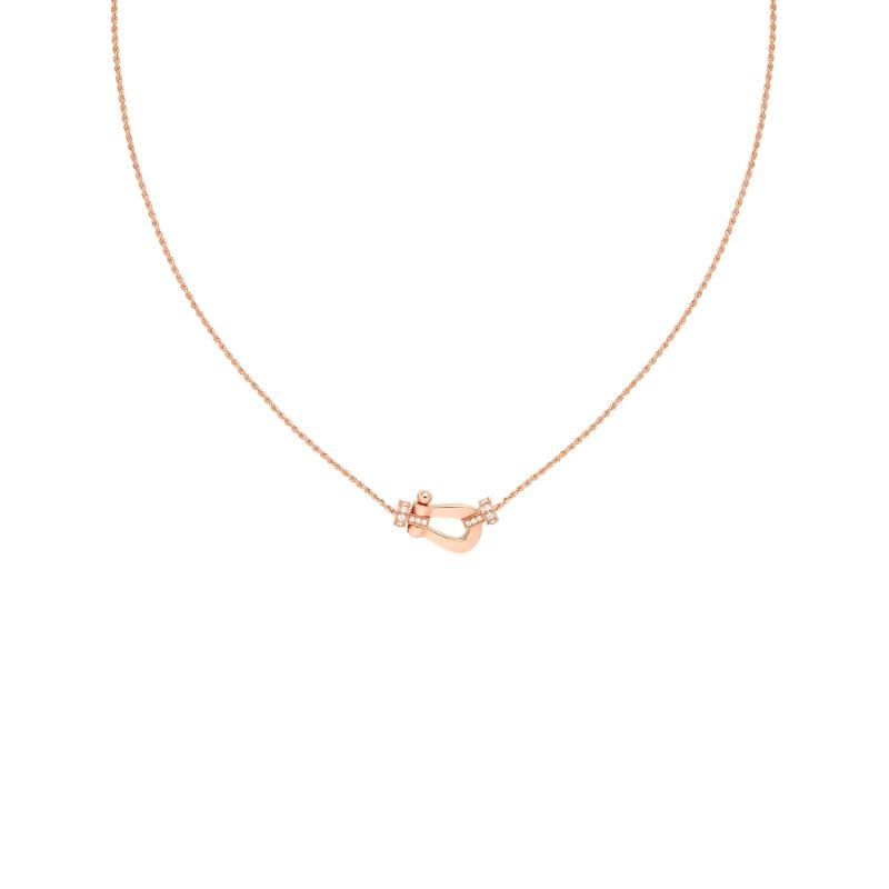 FRED COLLIER EN OR ROSE AVEC DIAMANTS FORCE 10