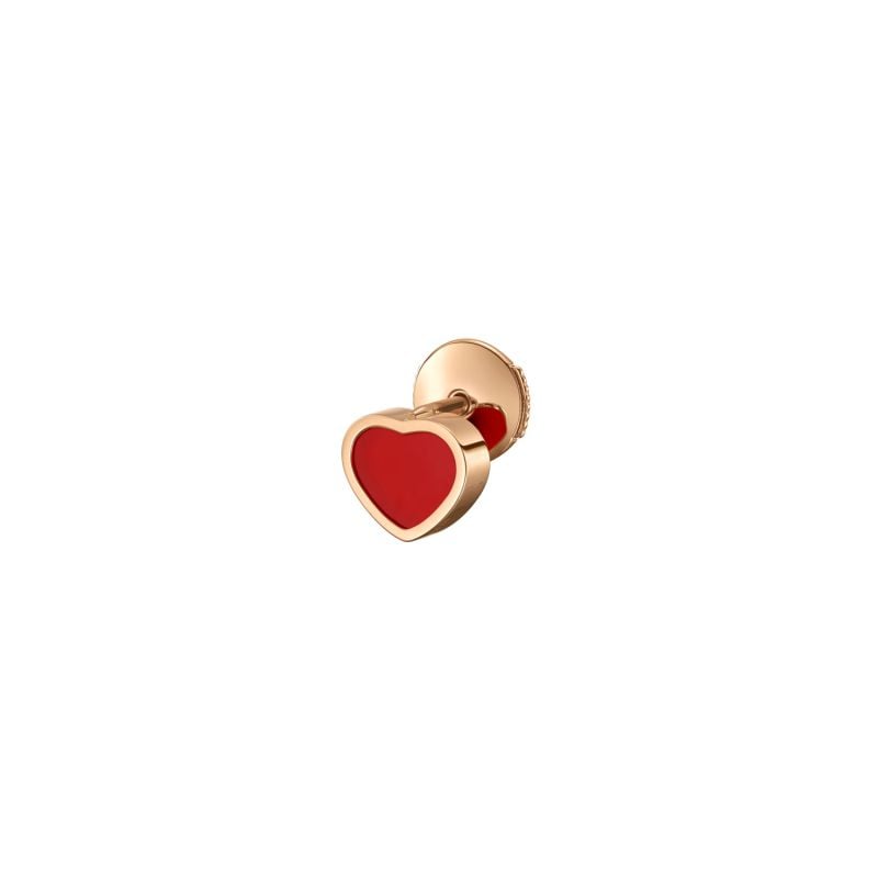 CHOPARD ROSE GOLD EARRINGS WITH CORNELIA AGATE MY HAPPY HEARTS