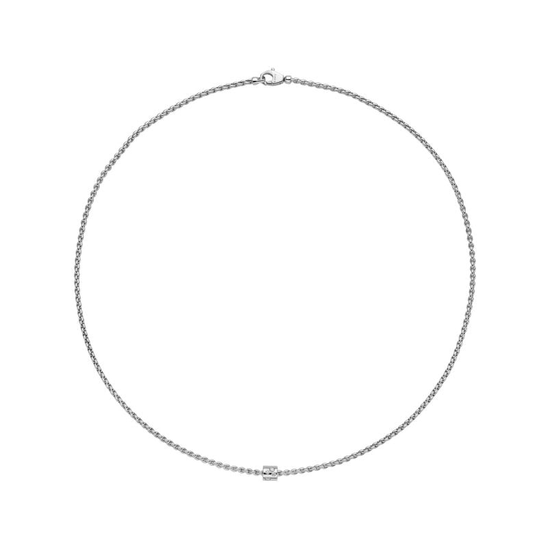 FOPE COLLAR DE ORO BLANCO CON DIAMANTES ARIA