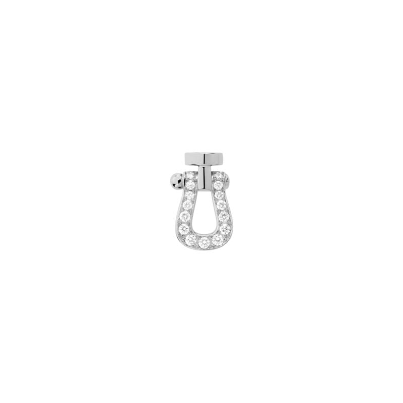 FRED EARRING IN WHITE GOLD AND PAVÉ WHITE DIAMONDS FORCE 10