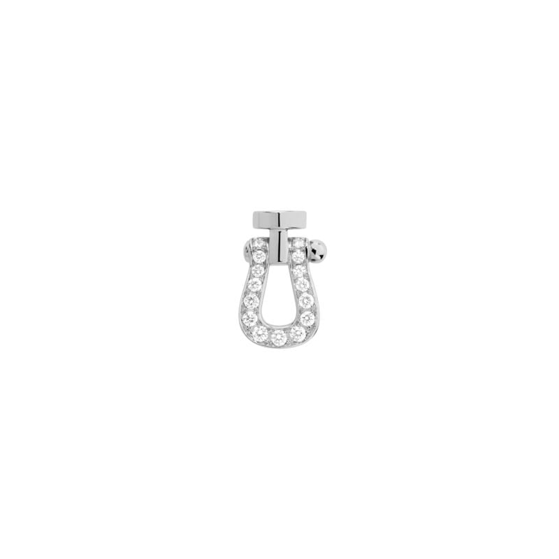 FRED EARRING IN WHITE GOLD AND PAVÉ WHITE DIAMONDS FORCE 10
