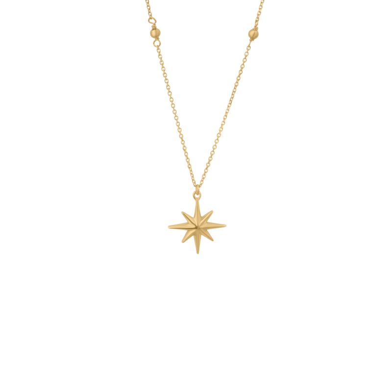 QUERA YELLOW GOLD NECKLACE WITH A STAR