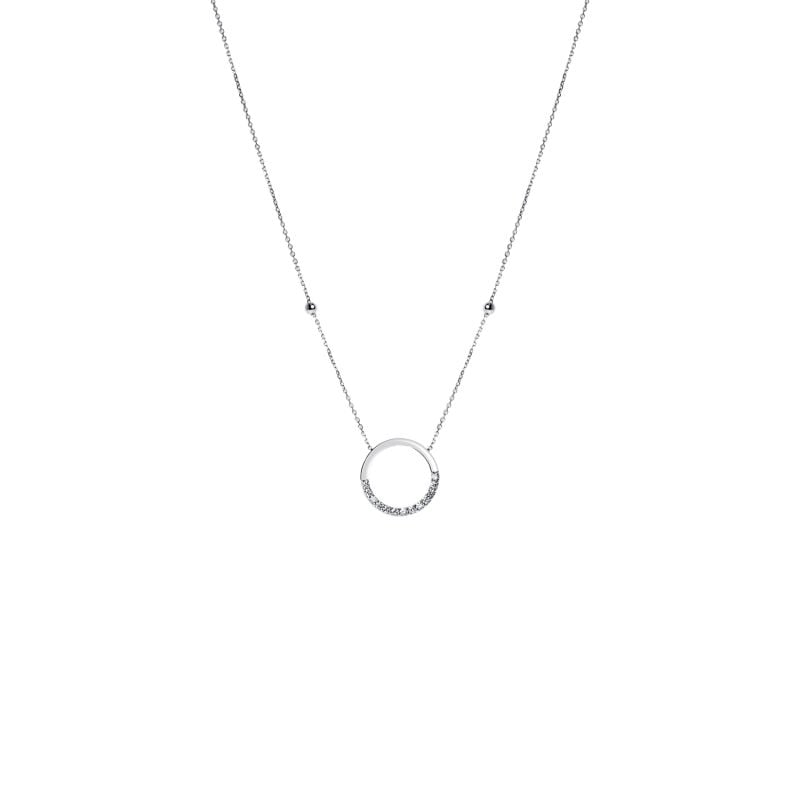 QUERA WHITE GOLD NECKLACE WITH DIAMONDS