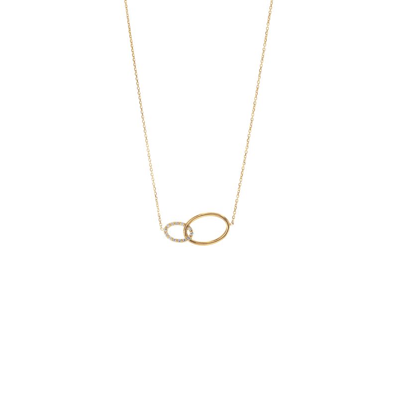 QUERA YELLOW GOLD NECKLACE WITH DIAMONDS