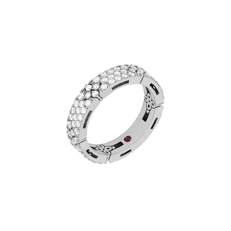 ROBERTO COIN ANILLO EN ORO BLANCO CON DIAMANTES LOVE IN VERONA