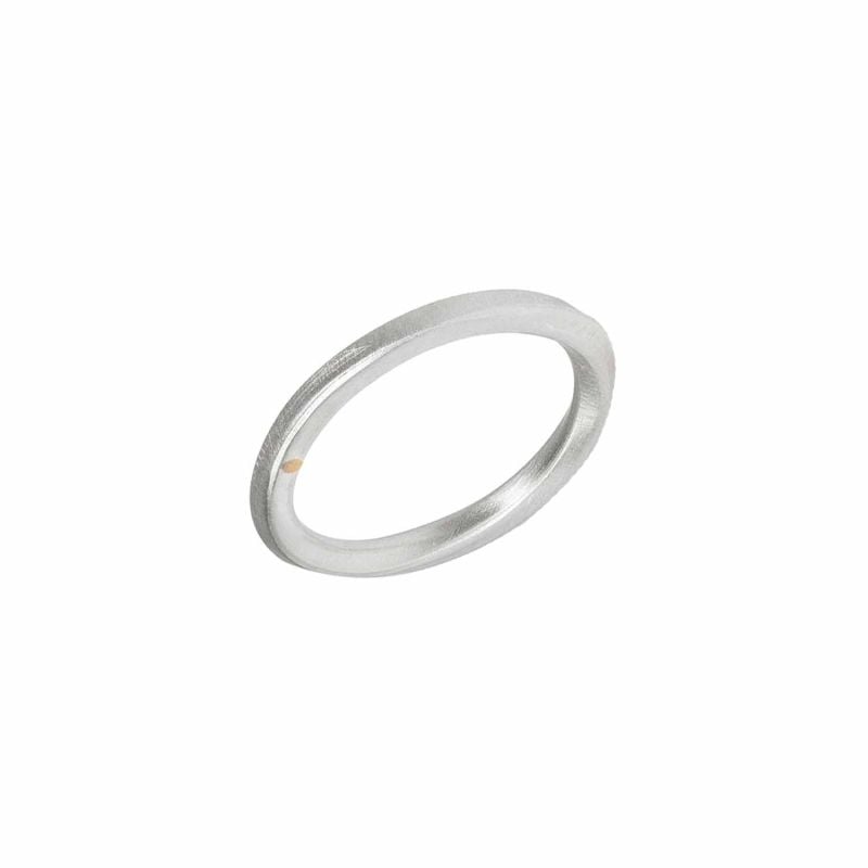 MAJORALE BAGUE EN OR JAUNE ET ARGENT PINASSA