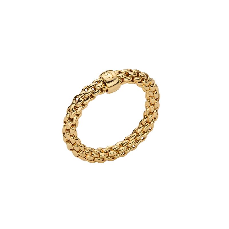 FOPE YELLOW GOLD RING ESSENTIALS