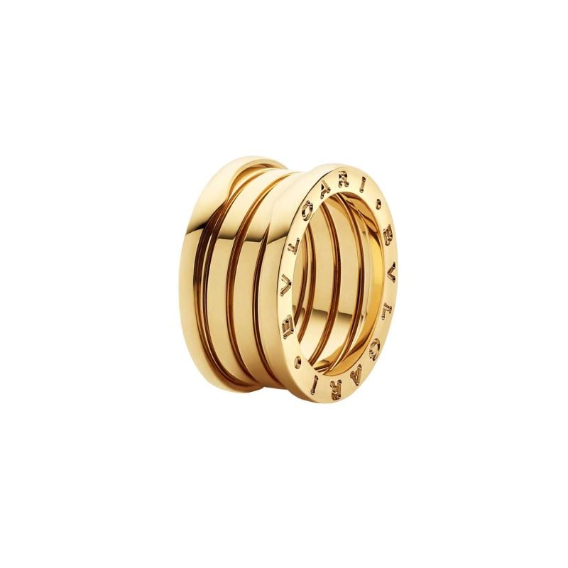 BULGARI ANILLO DE ORO AMARILLO B.ZERO 1 4 bandas