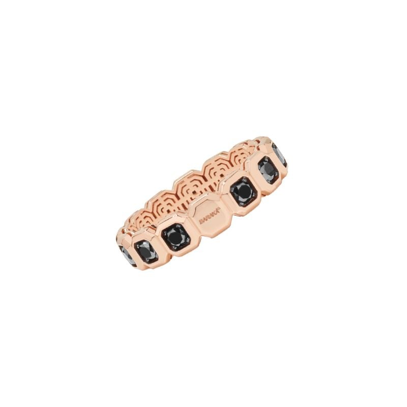 BARAKÁ ANILLO DE ORO ROSA CON DIAMANTES