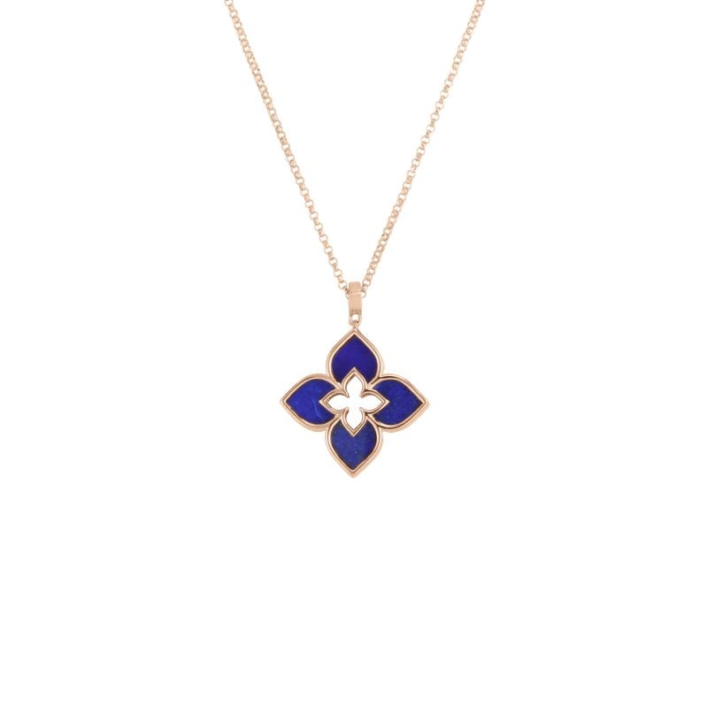 ROBERTO COIN COLLAR DE ORO ROSA CON LAPISLAZULI VENETIAN PRINCESS