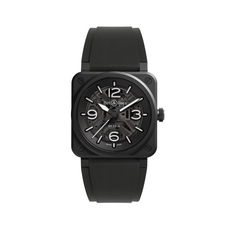 RELOJ BELL & ROSS BR-03 DIVER BLACK MATTE CERAMIC