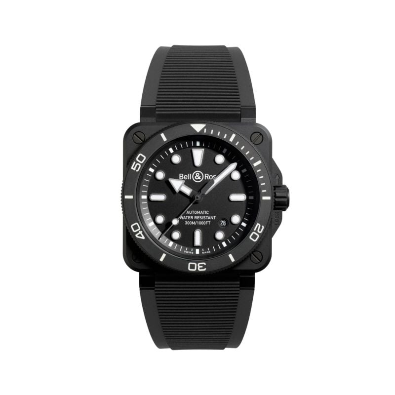 RELLOTGE BELL & ROSS BR-03 DIVER BLACK MATTE CERAMIC